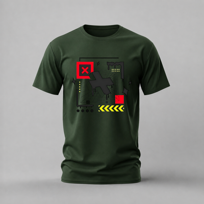 DARK X Cyber Graphic T-Shirt