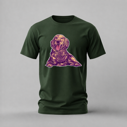 HAPPY GOLDEN RETRIEVER Graphic T-Shirt