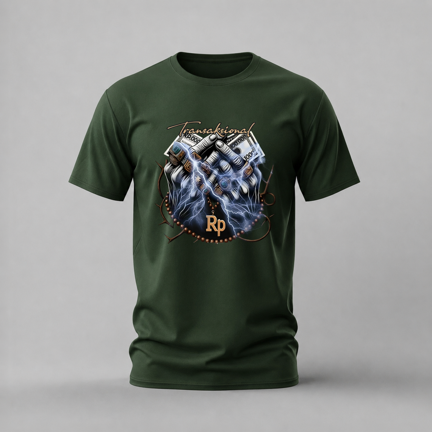 TRANSAKSIONAL Money Hands Graphic T-Shirt