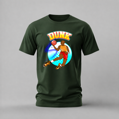 DUNK Basketball Graphic T-Shirt