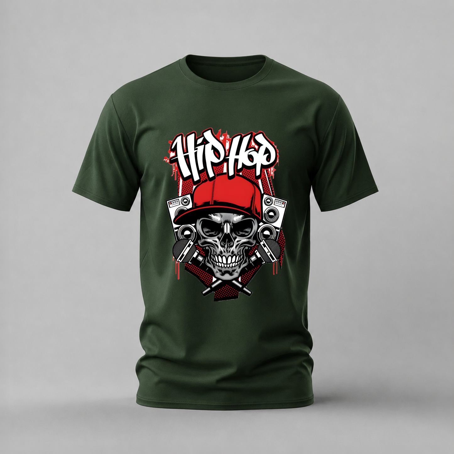 HIP HOP Skull Graphic T-Shirt
