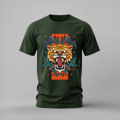 FIERCE TIGER Graphic T-Shirt