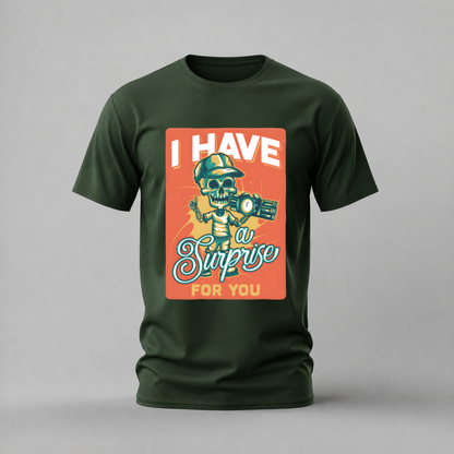 I HAVE A SURPRISE FOR YOU Skull Graphic T-Shirt
