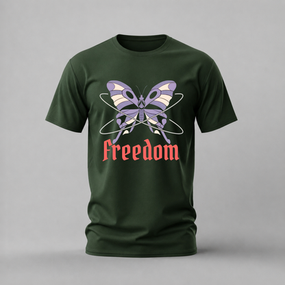 FREEDOM Butterfly Graphic T-Shirt