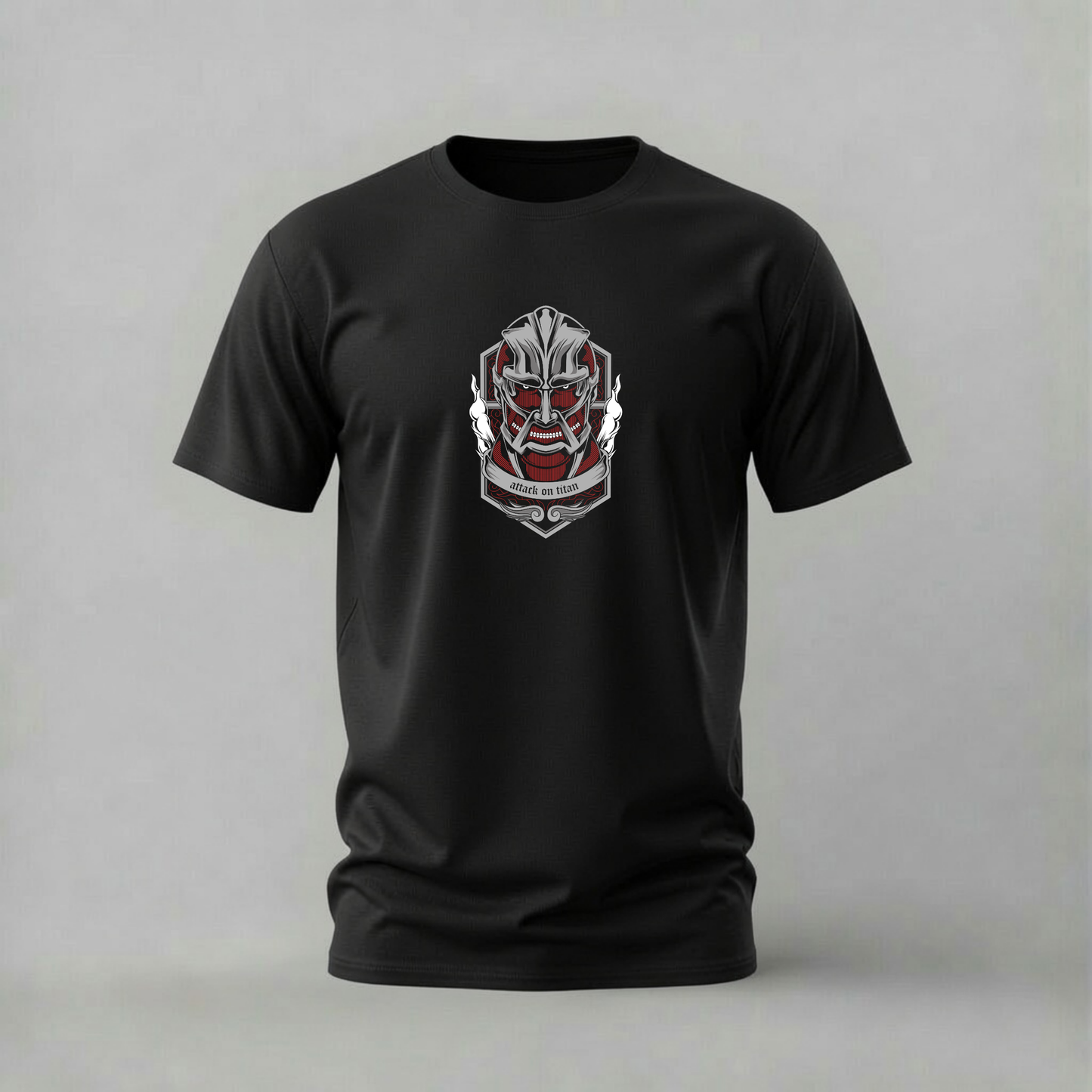 ATTACK ON TITAN Armored Face Graphic T-Shirt