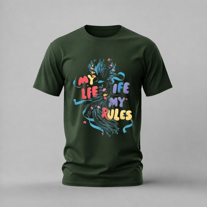 MY LIFE MY RULES Graphic T-Shirt