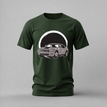 CHARGERS Car Moon Graphic T-Shirt