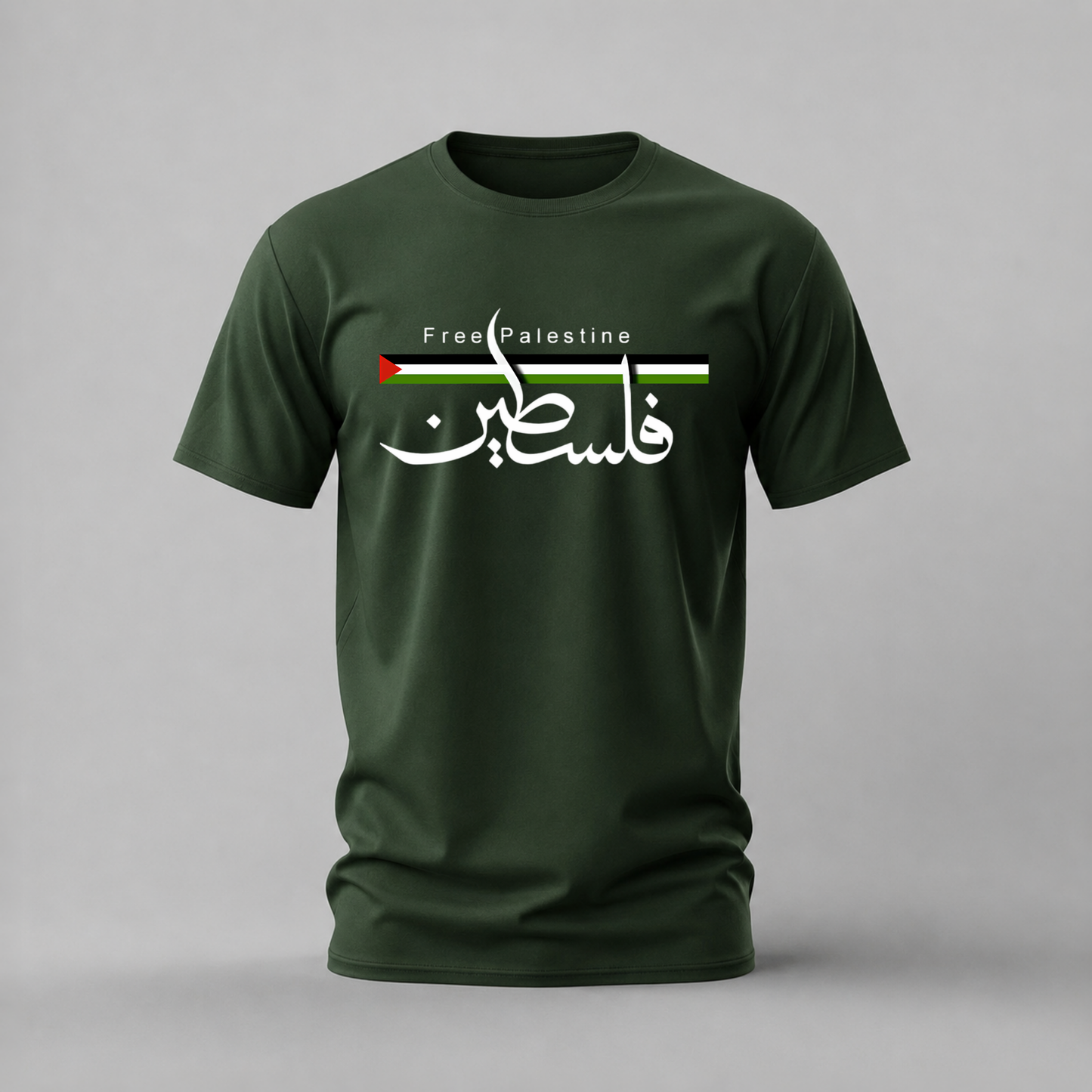 FREE PALESTINE Arabic Calligraphy Graphic T-Shirt
