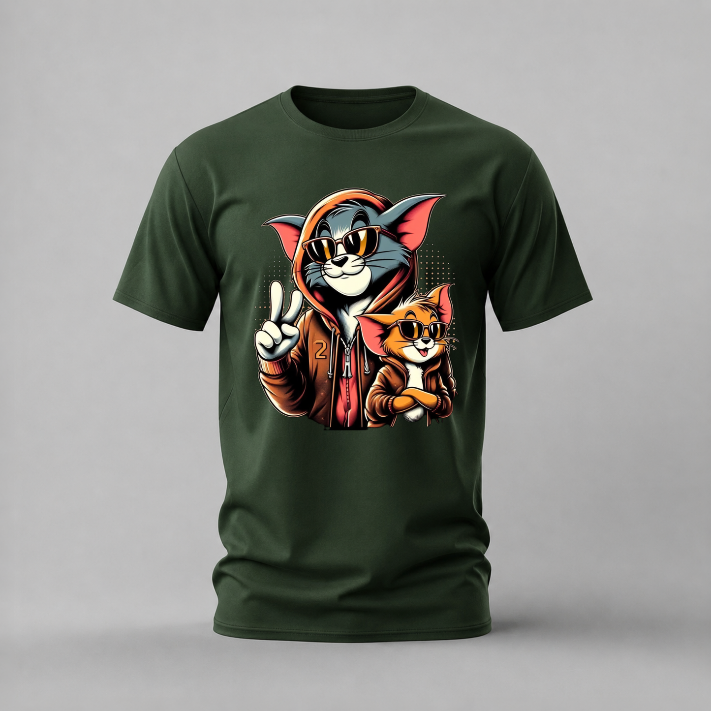 TOM & JERRY Streetwear Graphic T-Shirt