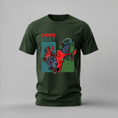 DEER GOAT Graphic T-Shirt