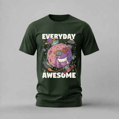 EVERYDAY AWESOME Planet Graphic T-Shirt
