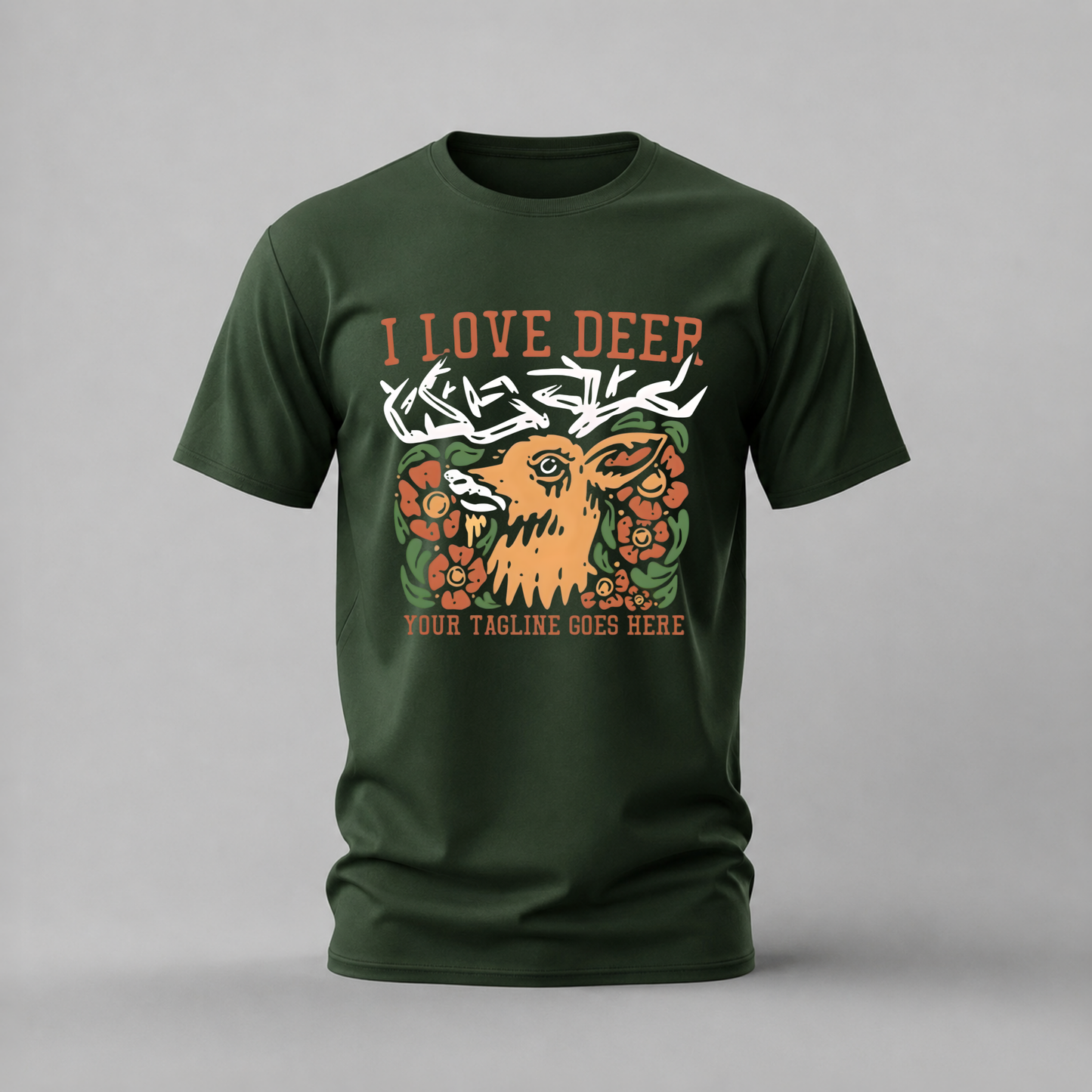 I LOVE DEER Graphic T-Shirt