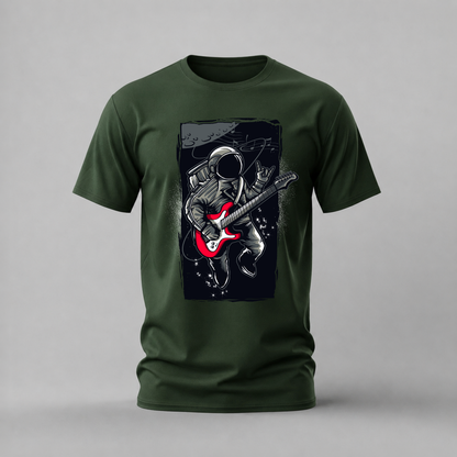 ASTRONAUT Guitar Graphic T-Shirt