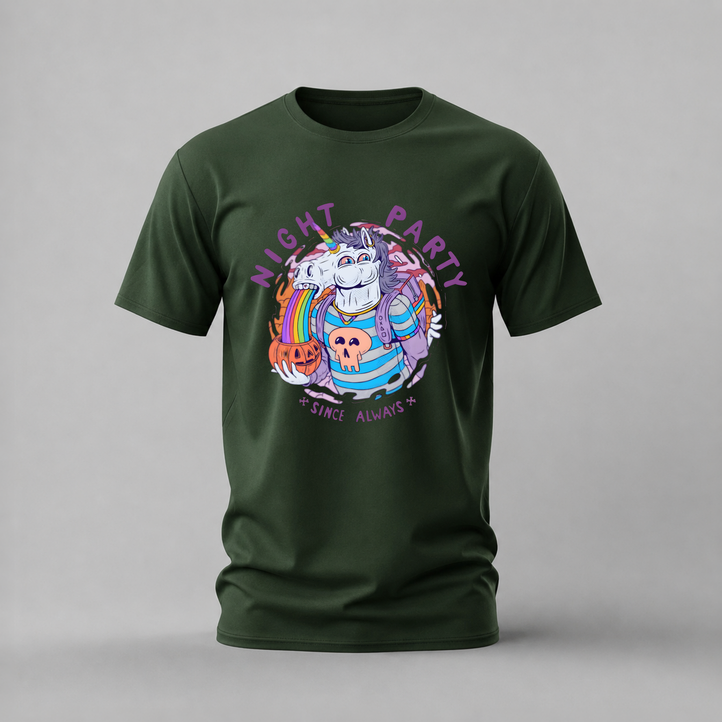 NIGHT PARTY Unicorn Graphic T-Shirt