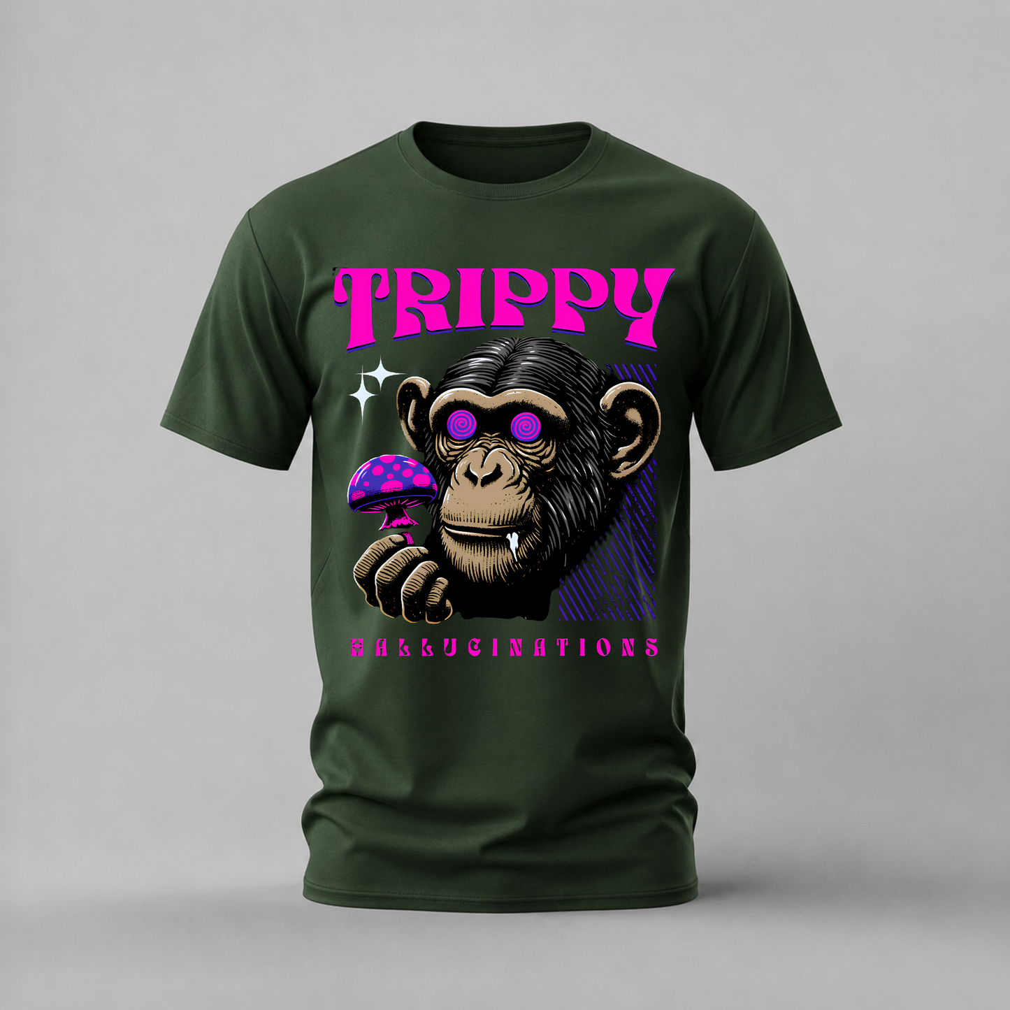 TRIPPY MONKEY Hallucinations Graphic T-Shirt