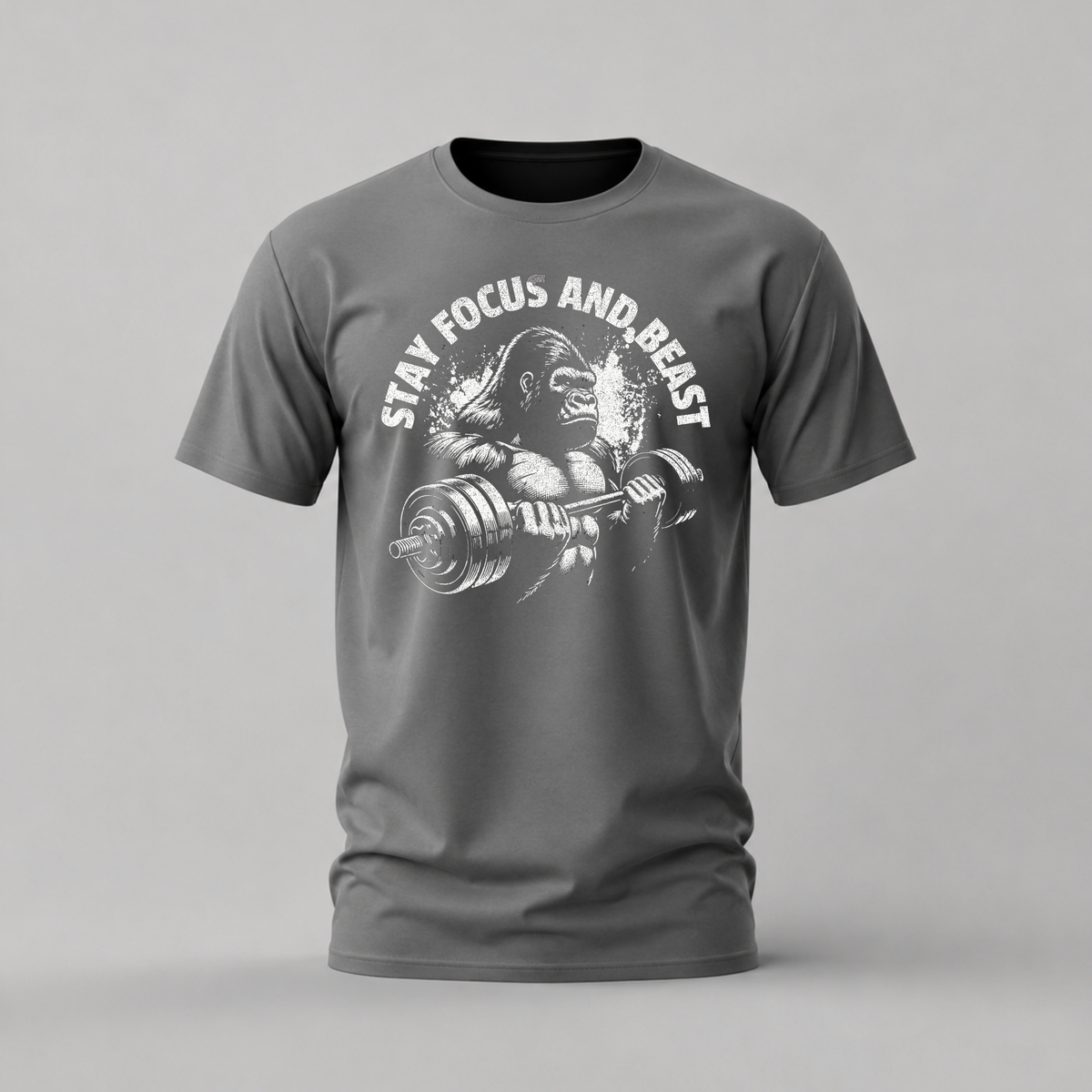 STAY FOCUS AND BEAST Graphic T-Shirt
