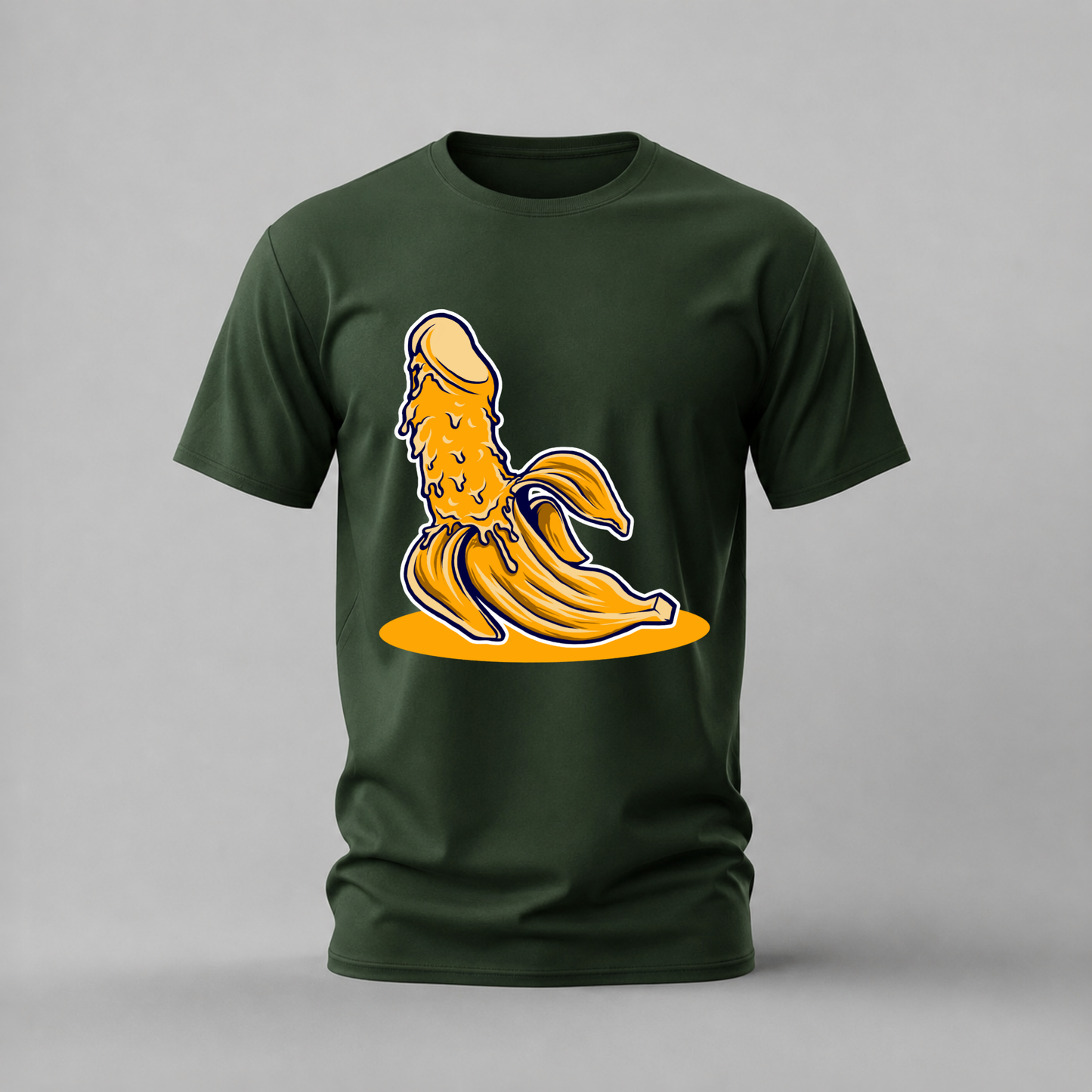 PEELED BANANA Phallic Graphic T-Shirt