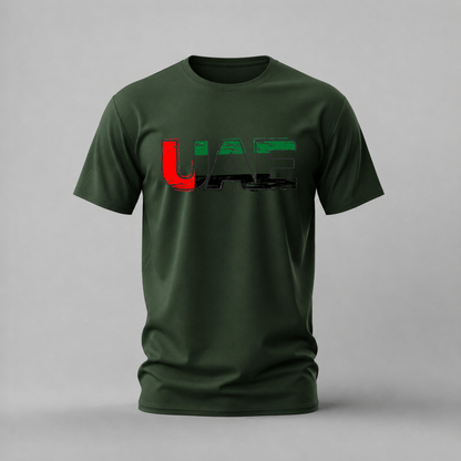 UAE Flag Text Graphic T-Shirt