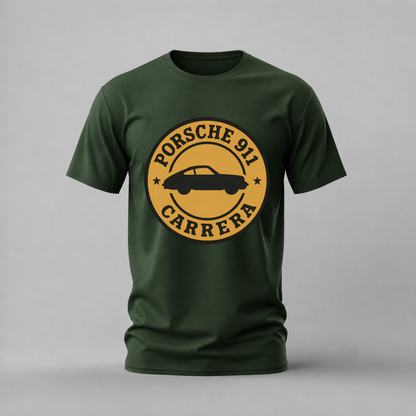 PORSCHE 911 CARRERA Logo Graphic T-Shirt
