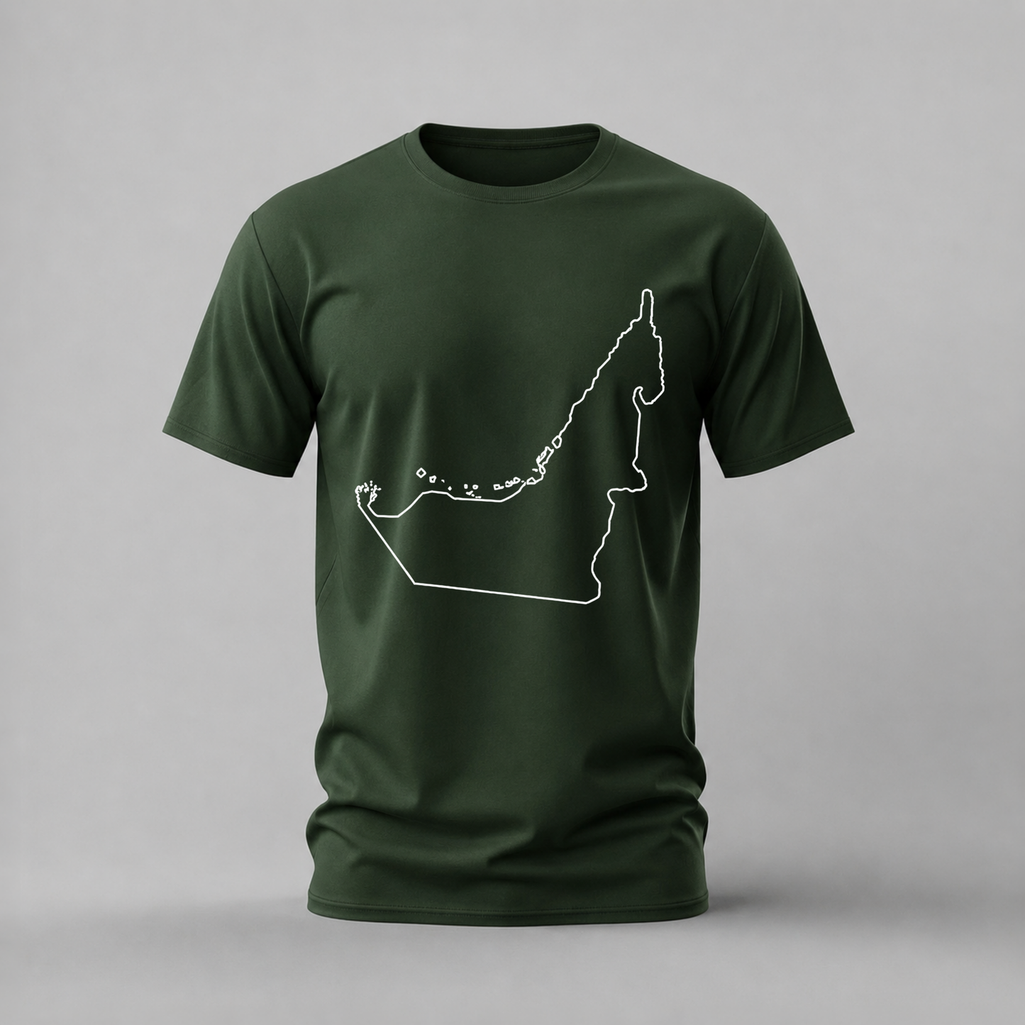 UAE Map Outline Graphic T-Shirt