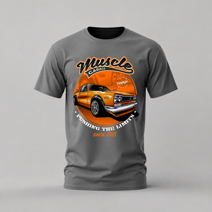 MUSCLE GARAGE SKYLINE Graphic T-Shirt