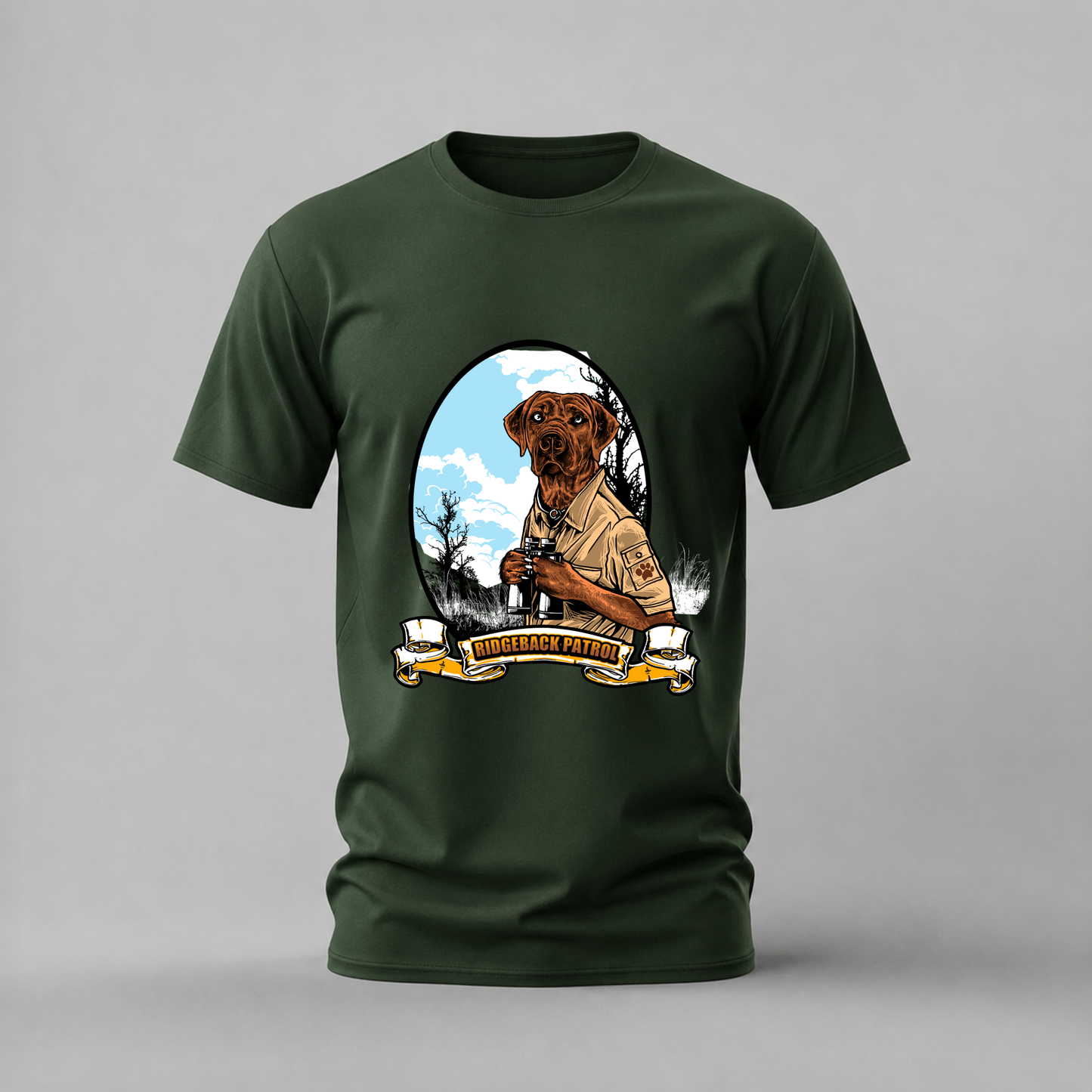 RIDGEBACK PATROL Dog Graphic T-Shirt