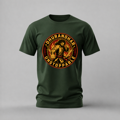 DHURANDHAR Unstoppable Graphic T-Shirt