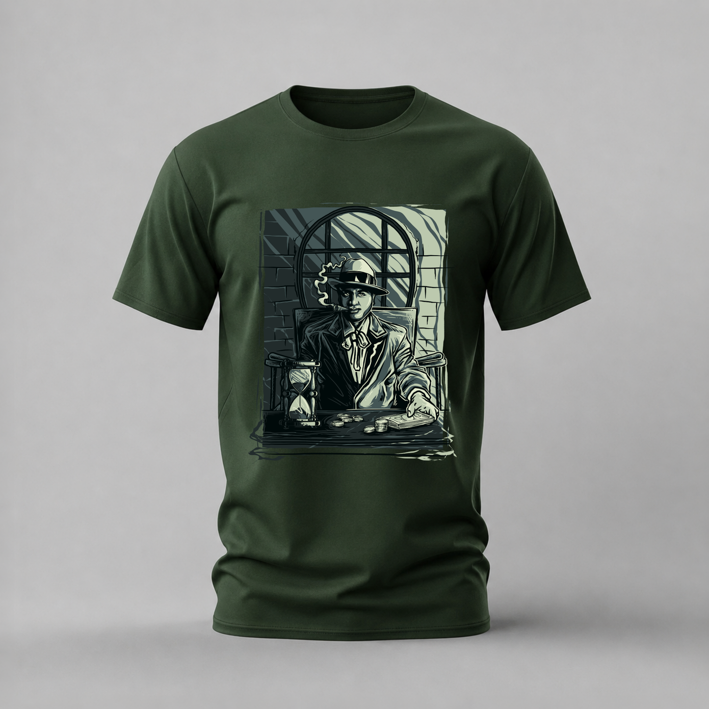 NOIR GANGSTER Money Graphic T-Shirt