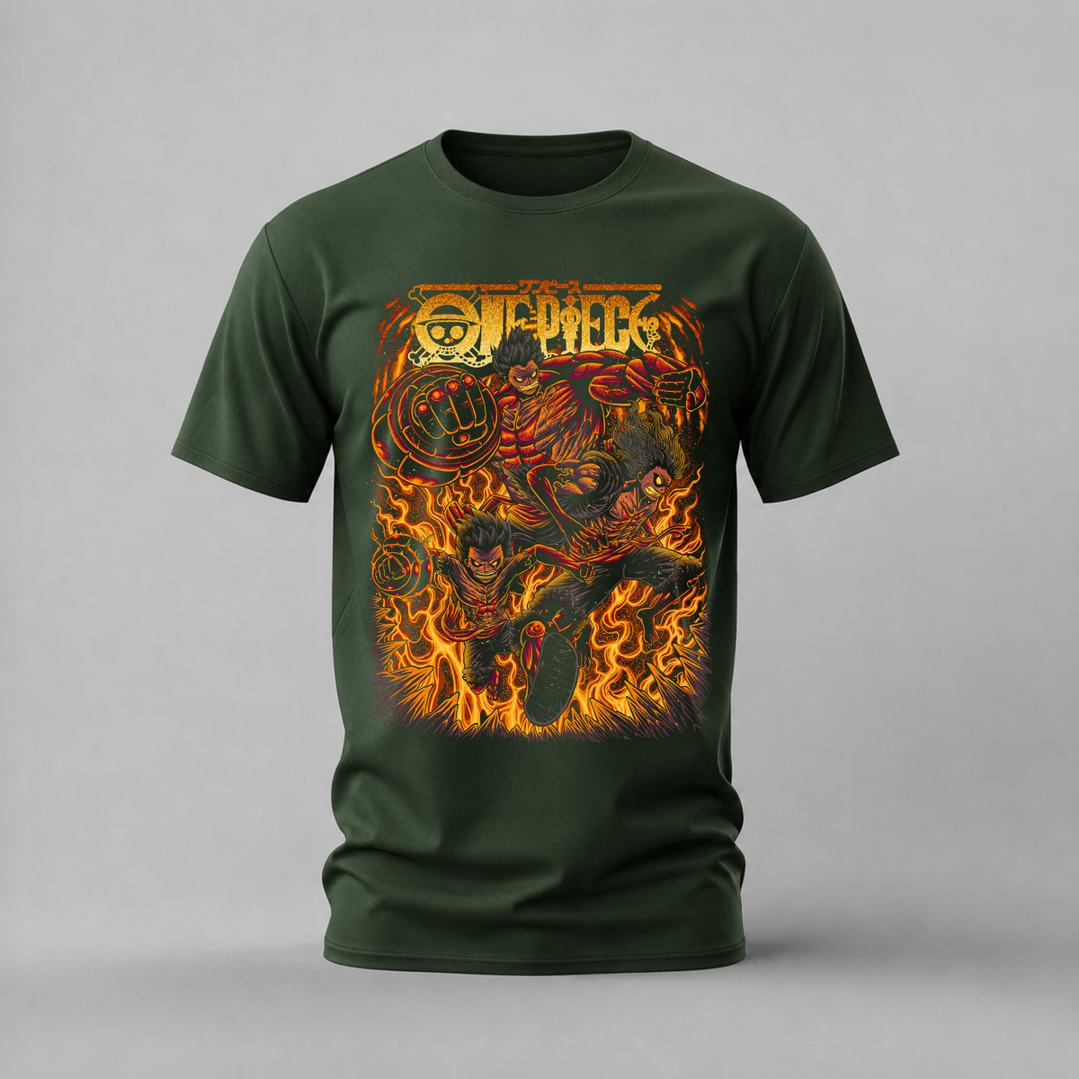 LUFFY GEAR FIRE Graphic T-Shirt