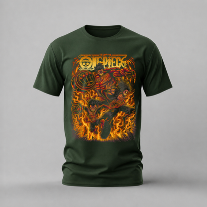 LUFFY GEAR FIRE Graphic T-Shirt