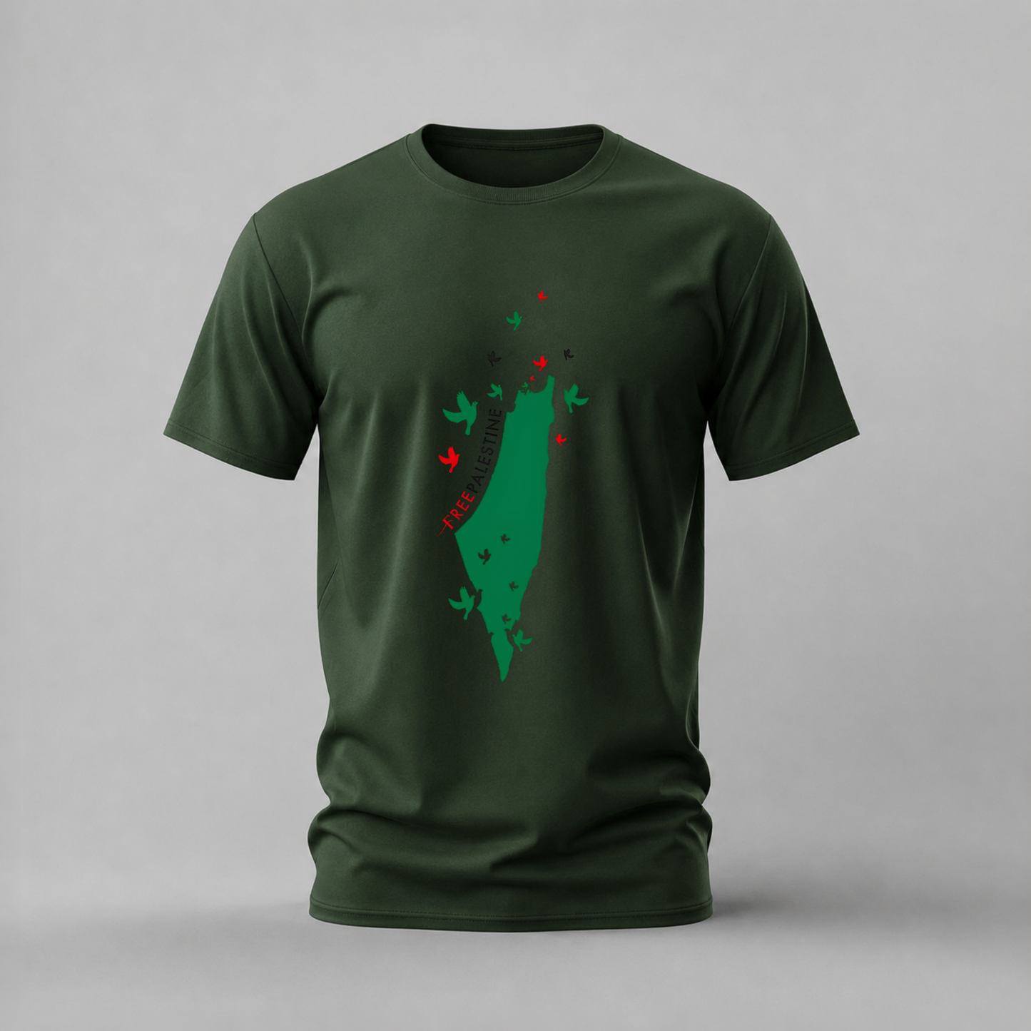 FREE PALESTINE Map Graphic T-Shirt