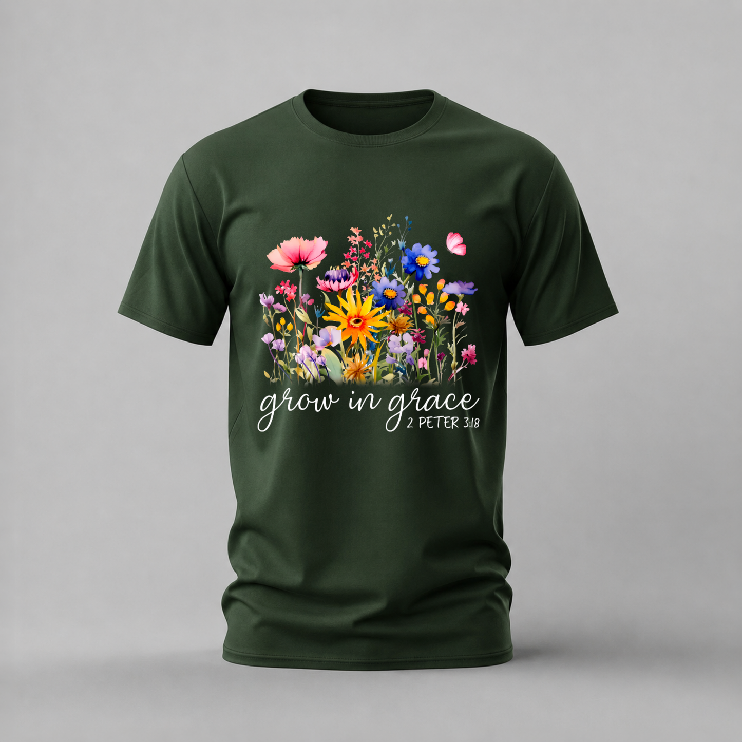 GROW IN GRACE 2 Peter 3:18 Graphic T-Shirt