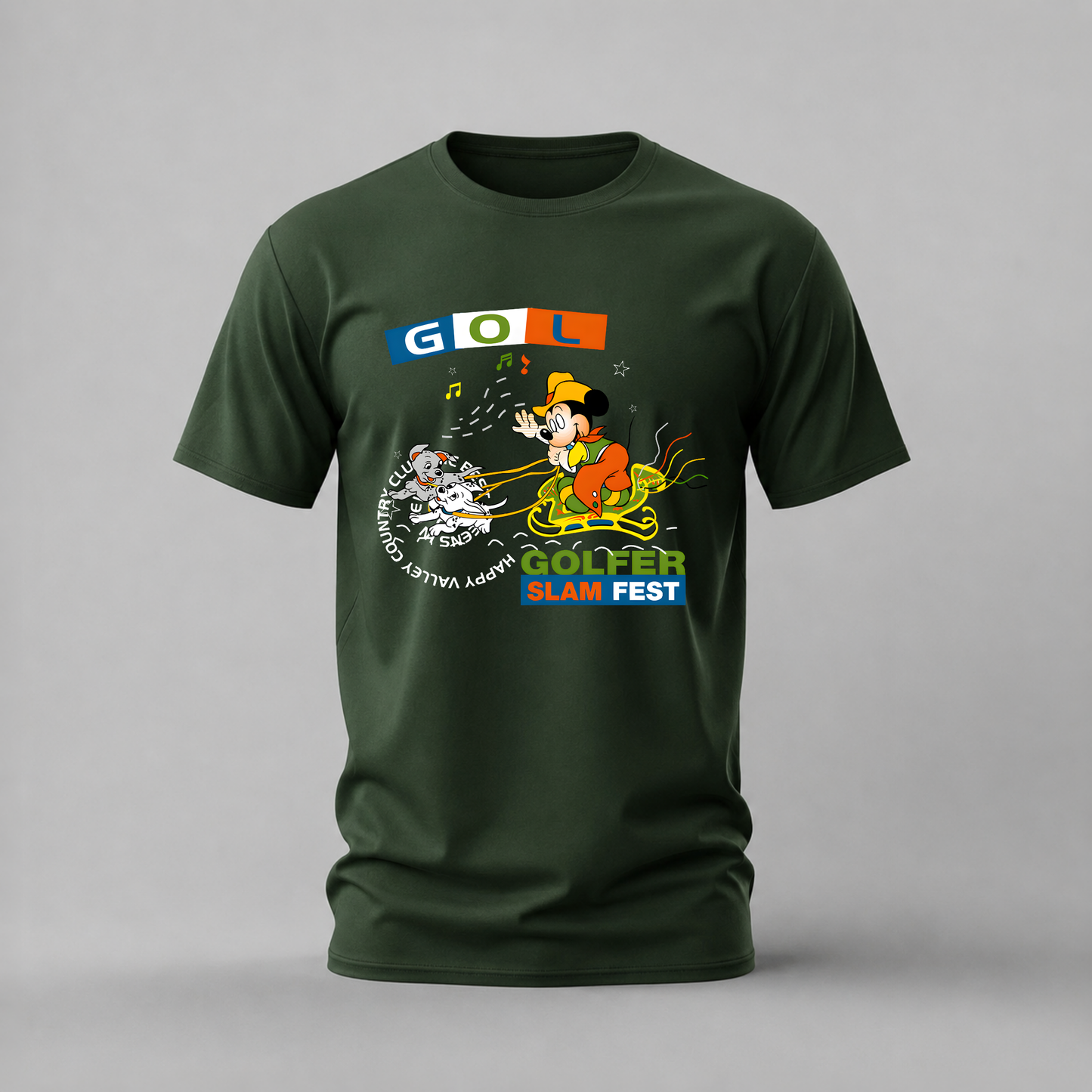 GOLFER SLAM FEST Mickey Graphic T-Shirt
