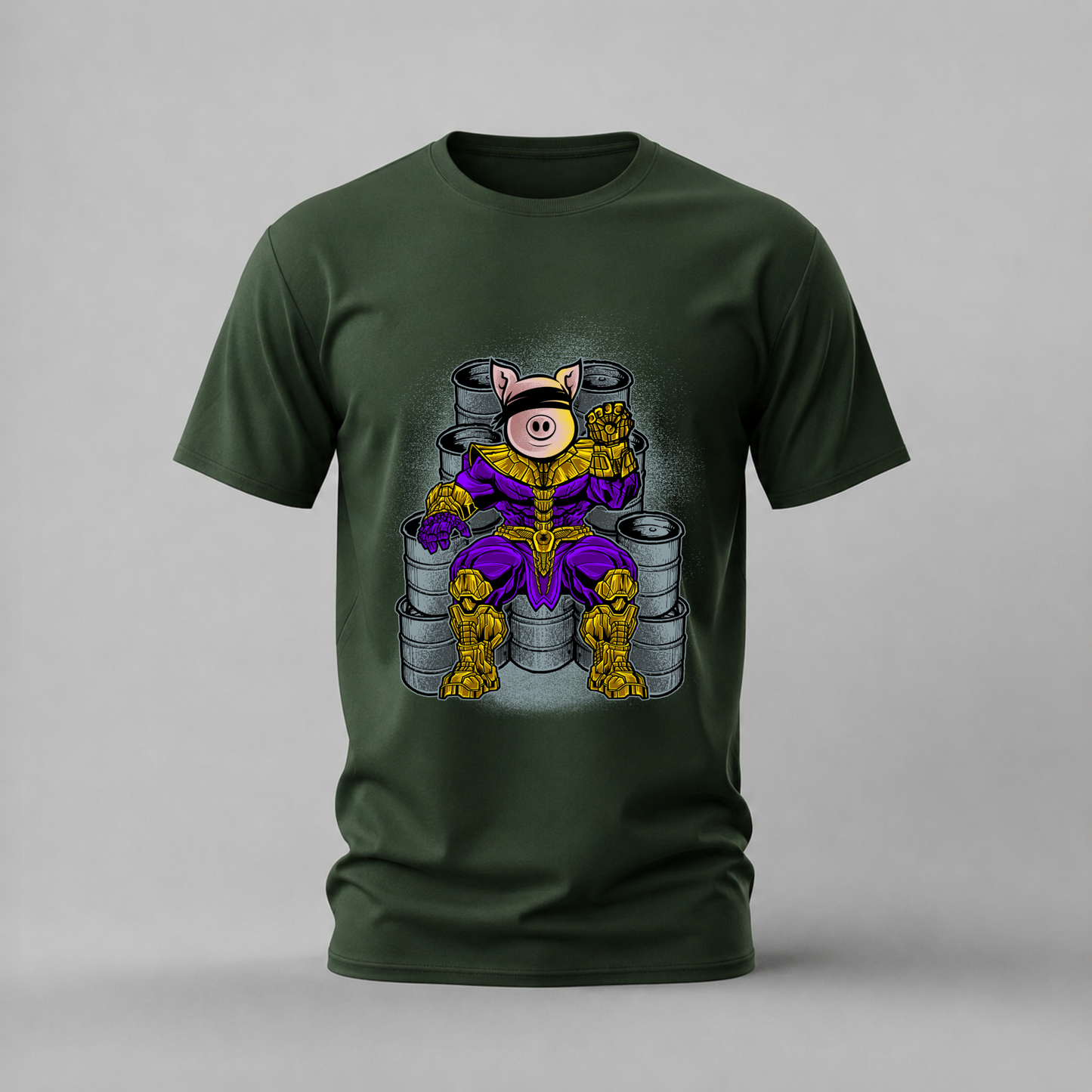 PIG THANOS Armor Graphic T-Shirt