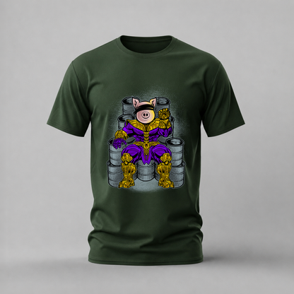 PIG THANOS Armor Graphic T-Shirt