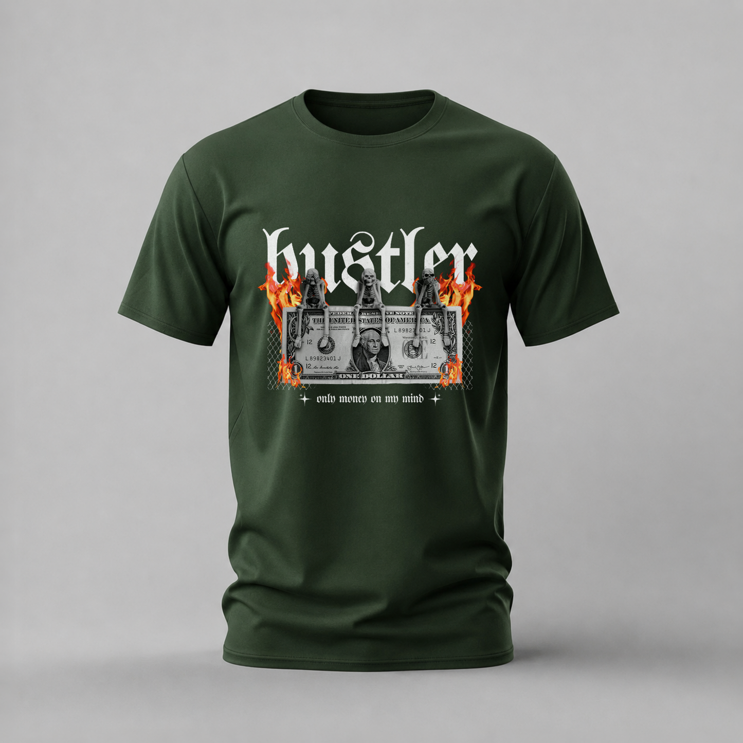 HUSTLER Money Mind Graphic T-Shirt