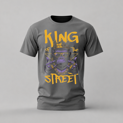 KING OF THE STREET GORILLA Graphic T-Shirt