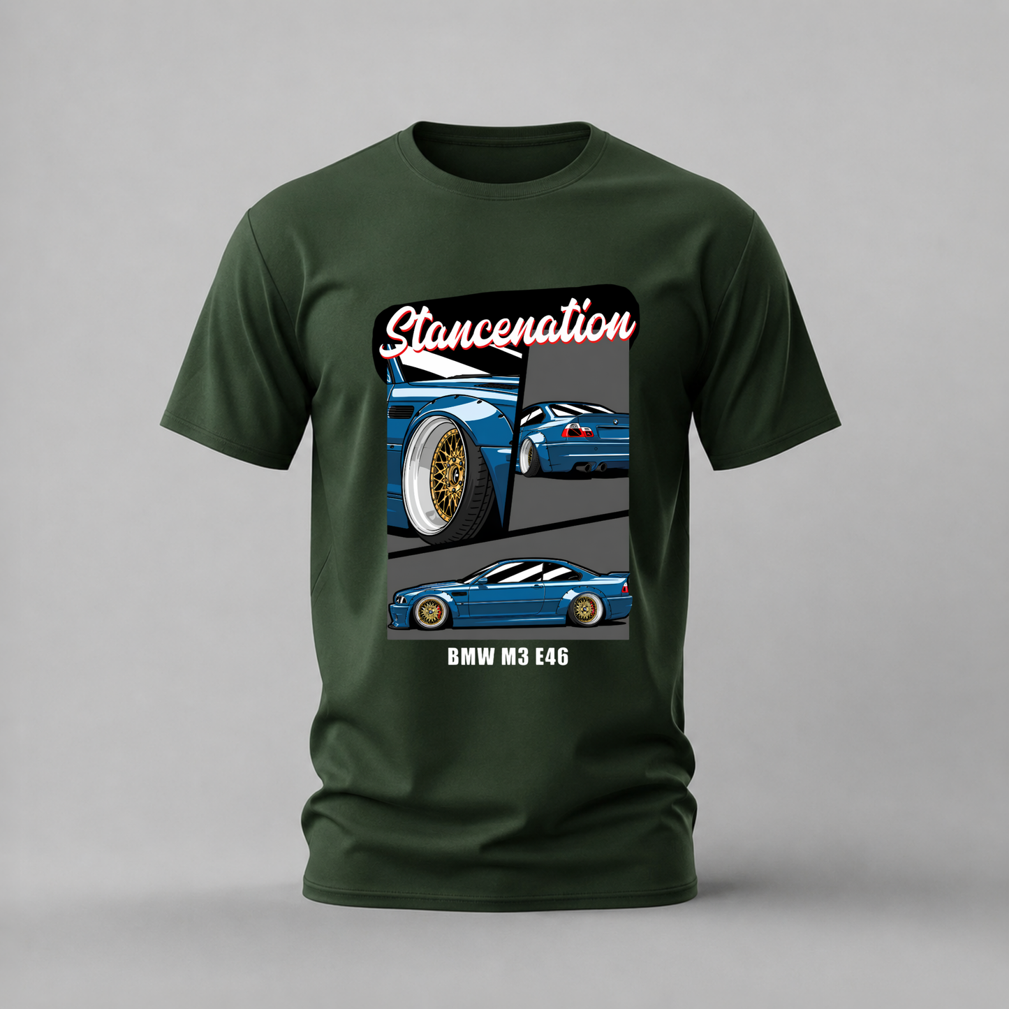 BMW M3 E46 Stancenation Graphic T-Shirt