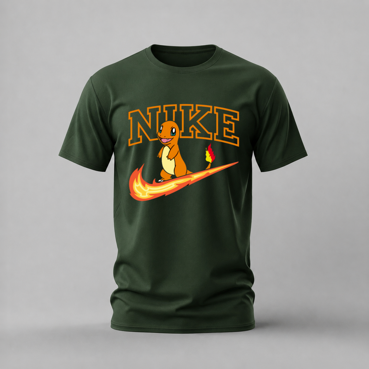 CHARMANDER Nike Parody Graphic T-Shirt