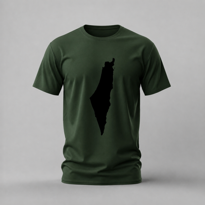 PALESTINE Filled Map Graphic T-Shirt