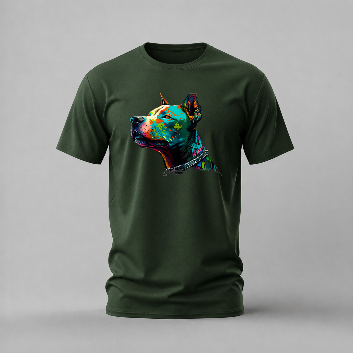 COLORFUL PAINTED DOG Graphic T-Shirt