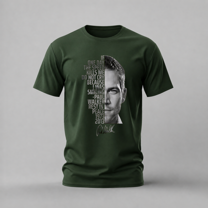 PAUL WALKER Tribute Graphic T-Shirt