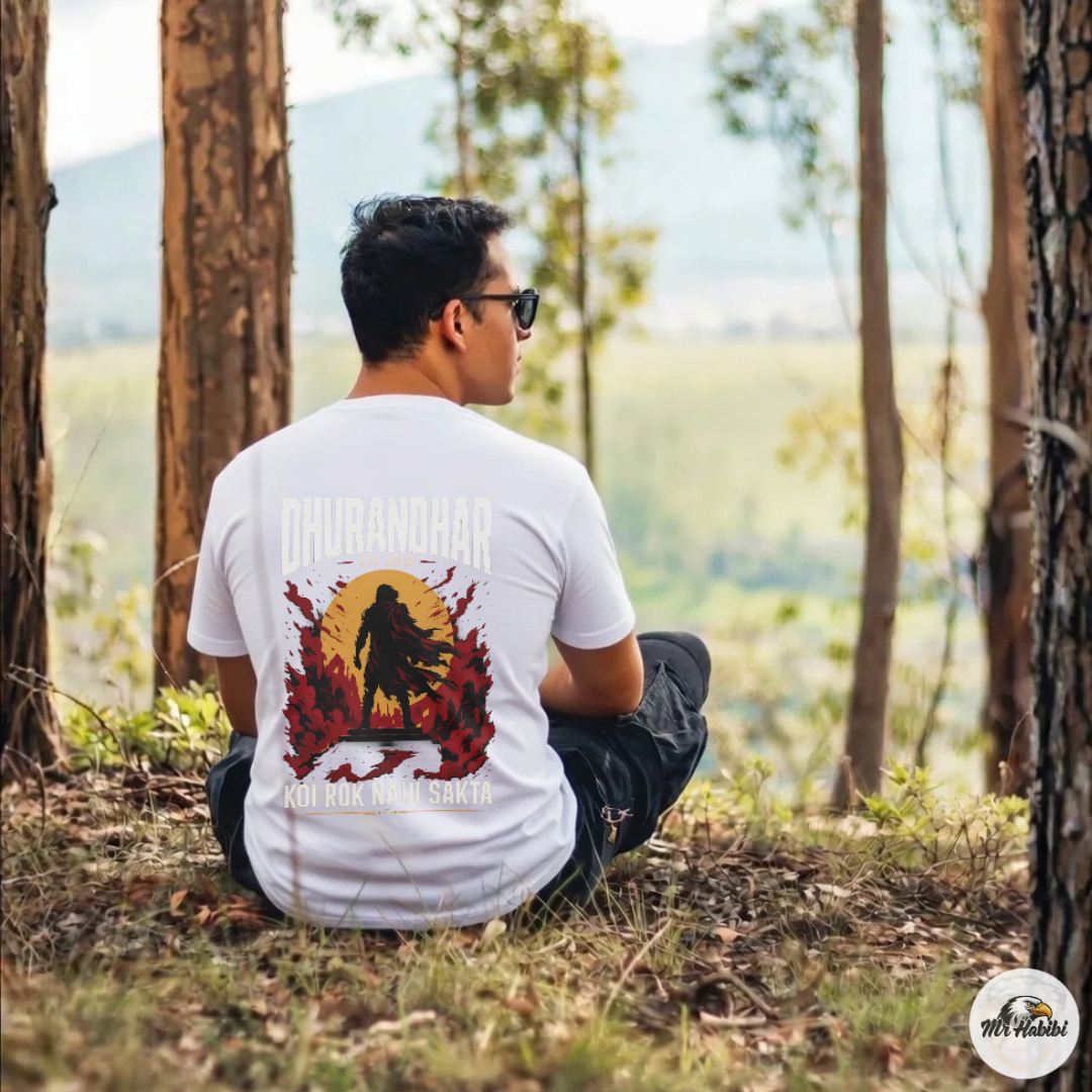 Dhurandhar Koi Rok Nahi Sakta Warrior T-Shirt