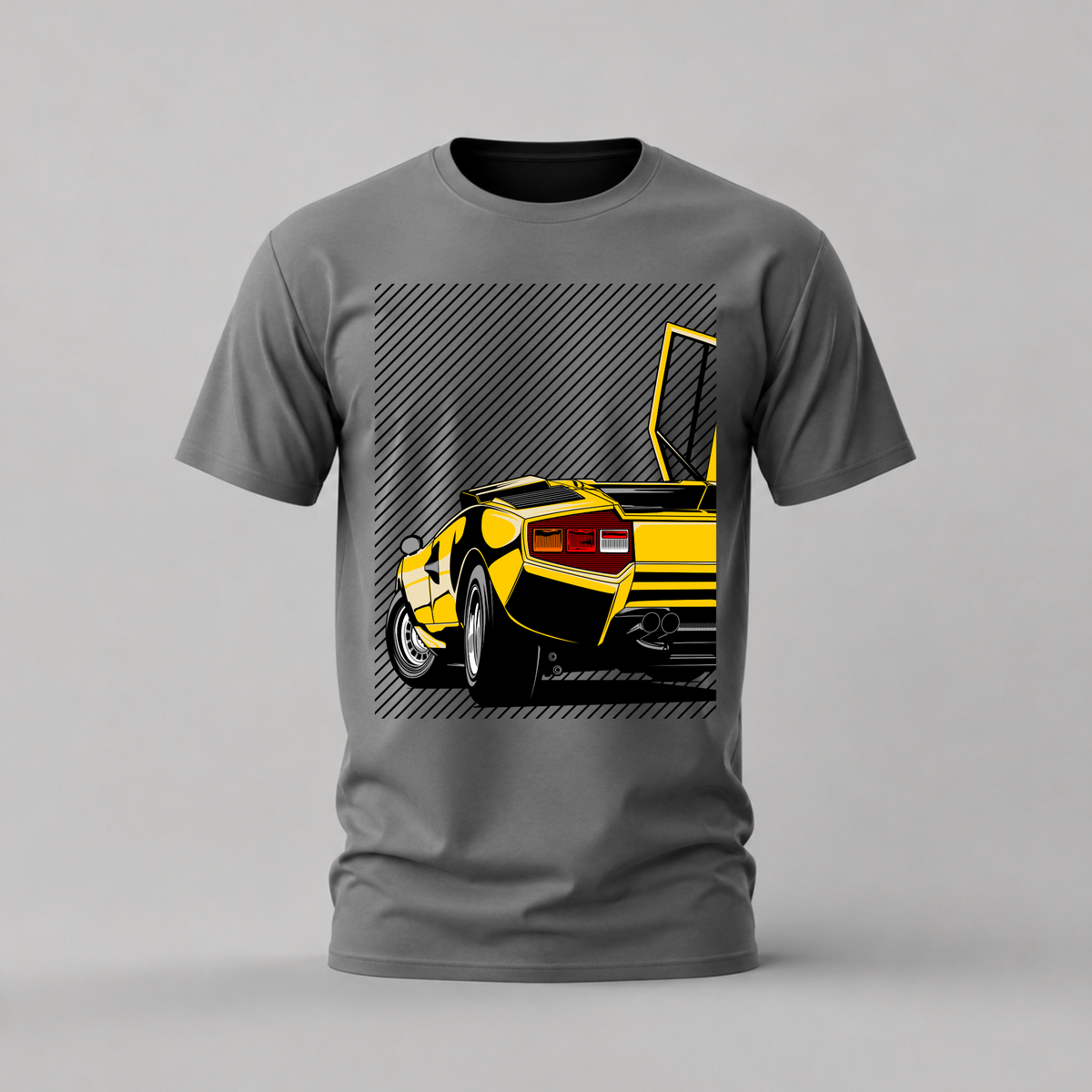 YELLOW LAMBORGHINI COUNTACH Graphic T-Shirt