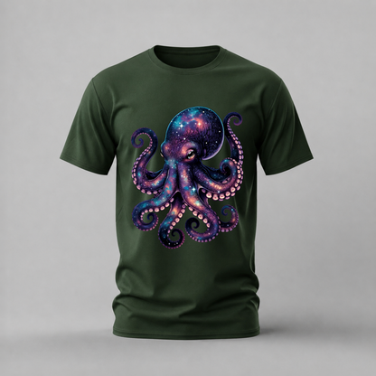 GALAXY OCTOPUS Graphic T-Shirt