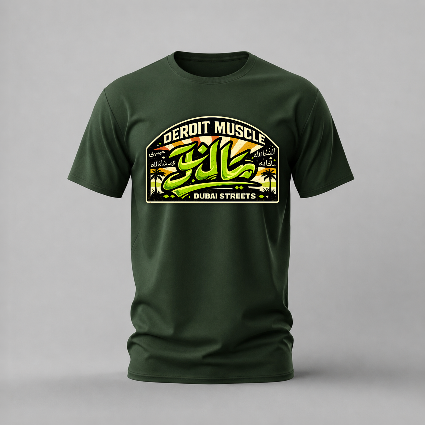 DERPIT MUSCLE Dubai Streets Graphic T-Shirt