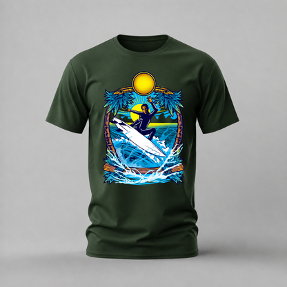 TROPICAL SURFER Graphic T-Shirt