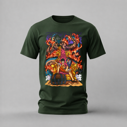 LUFFY KAIDO THRONE Graphic T-Shirt