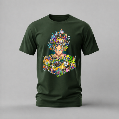DRAGON BALL GOKU Collage Graphic T-Shirt