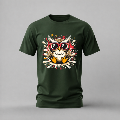 COOL OWL Sunglasses Graphic T-Shirt